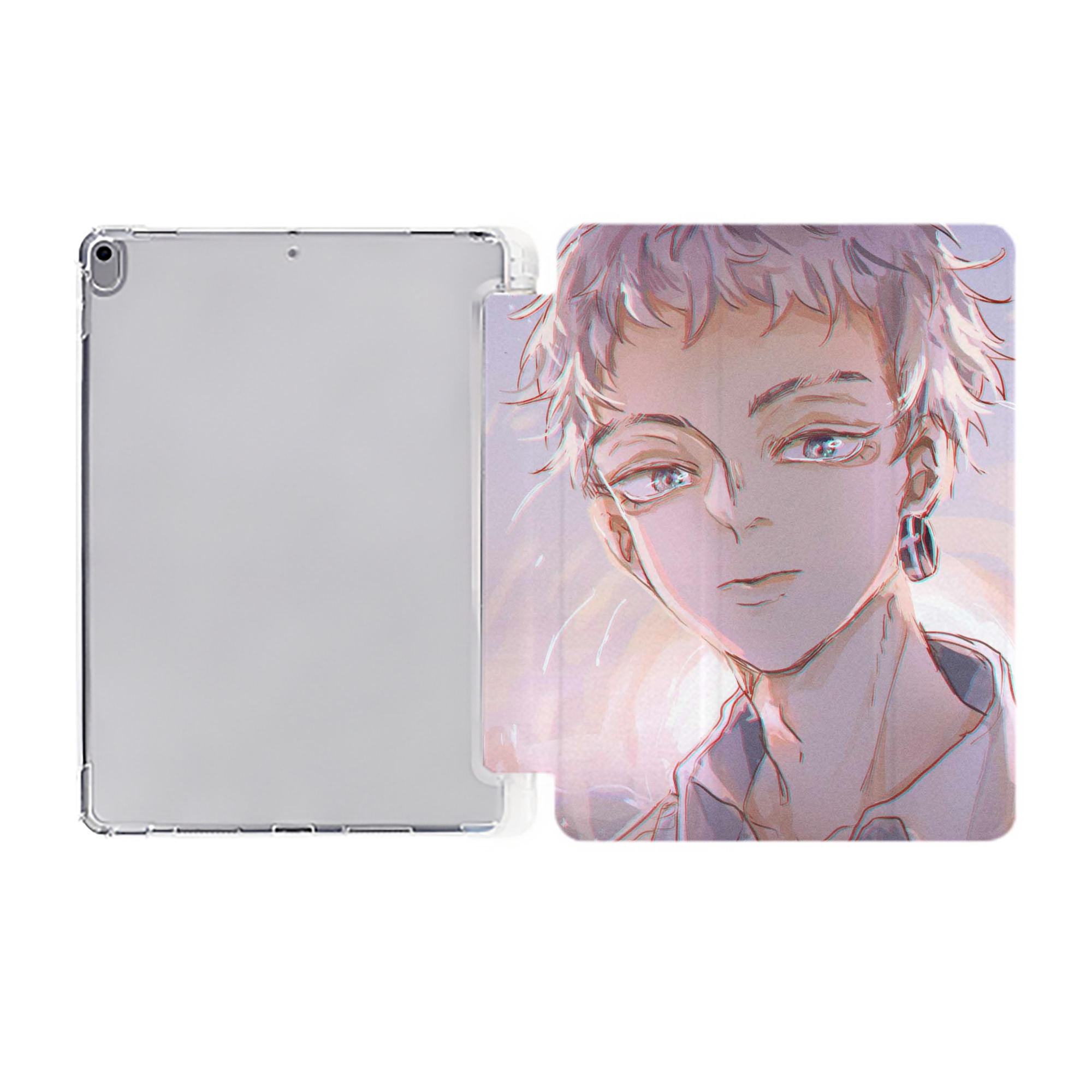 （画像用） 東京リベンジャーズ Tokyo Revengers IPad ケース ペン収納付き 三つ折りスタンド PUレザー×シリコン 対応機種9.5/10.5/10.9インチ